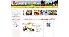 Desktop Screenshot of cazareonline.eu